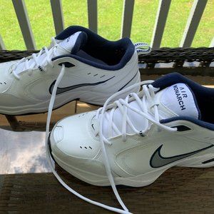 Nike Air Monarch IV White & Blue Men's Trainer Athletic Shoes 13